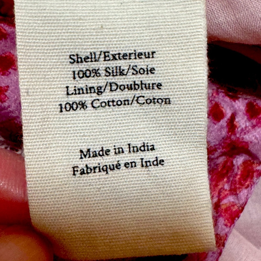 Loveshack Fancy Skirt.  Never worn.  Silk & Lace.  Pink.  Size 8.